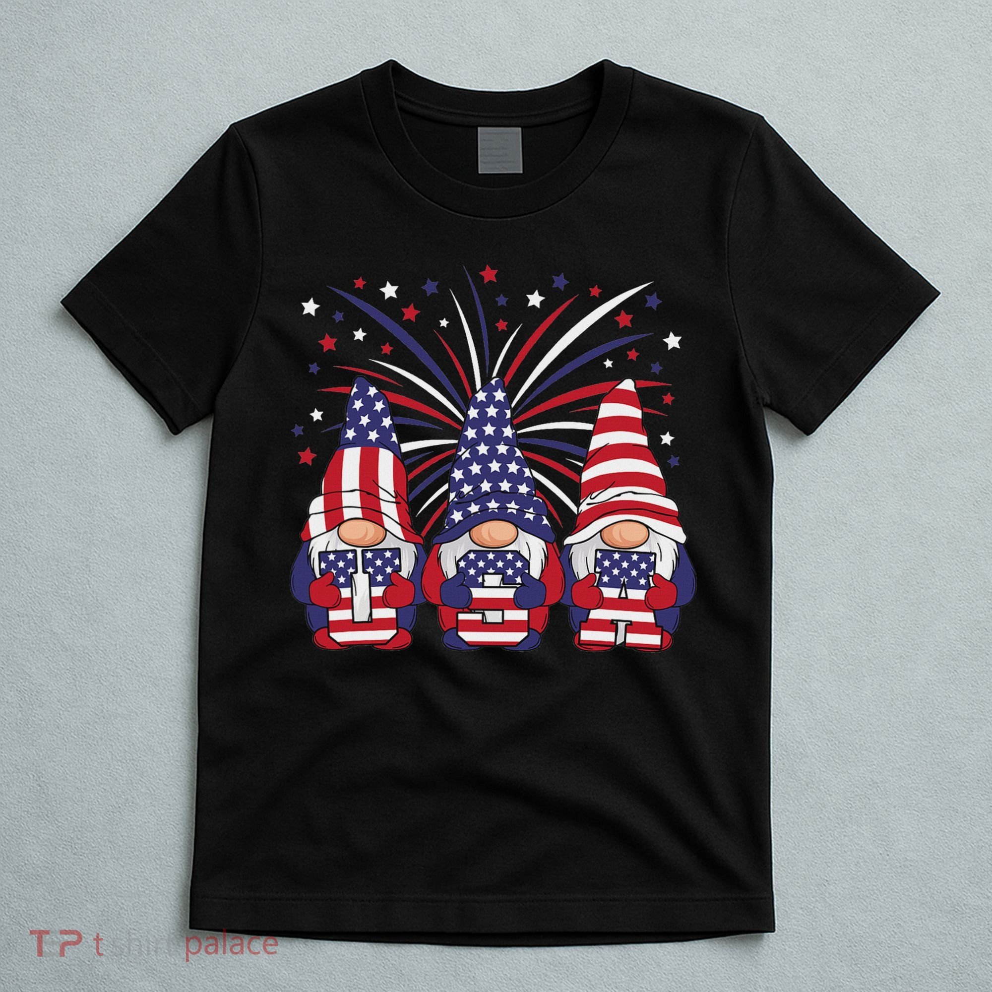 Patriotic Gnomes 4th Of July Usa Women T-Shirt