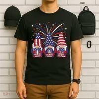 Patriotic Gnomes 4th Of July Usa Women T-Shirt thumb 6