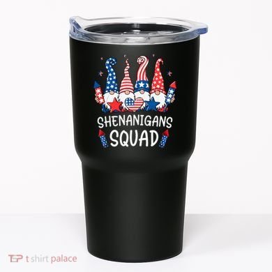 Patriotic Gnomes 4th Of July Funny Shenanigans Squad Tumbler