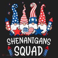 Patriotic Gnomes 4th Of July Funny Shenanigans Squad Hat thumb 2