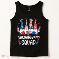 Patriotic Gnomes 4th Of July Funny Shenanigans Squad Tank Top thumb 2