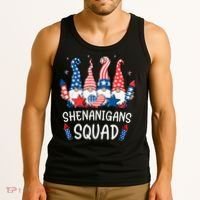 Patriotic Gnomes 4th Of July Funny Shenanigans Squad Tank Top thumb 3