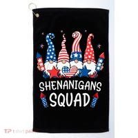 Patriotic Gnomes 4th Of July Funny Shenanigans Squad Golf Towel thumb 0