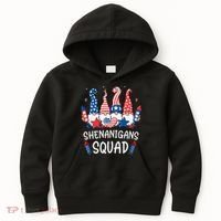 Patriotic Gnomes 4th Of July Funny Shenanigans Squad Kids Hoodie thumb 0