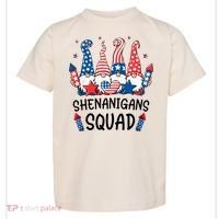 Patriotic Gnomes 4th Of July Funny Shenanigans Squad Toddler T-Shirt thumb 0