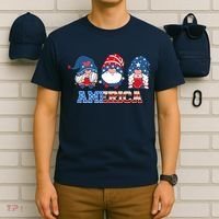Patriotic Gnomes 4th Of July Funny Gnome Love American Flag T-Shirt thumb 6