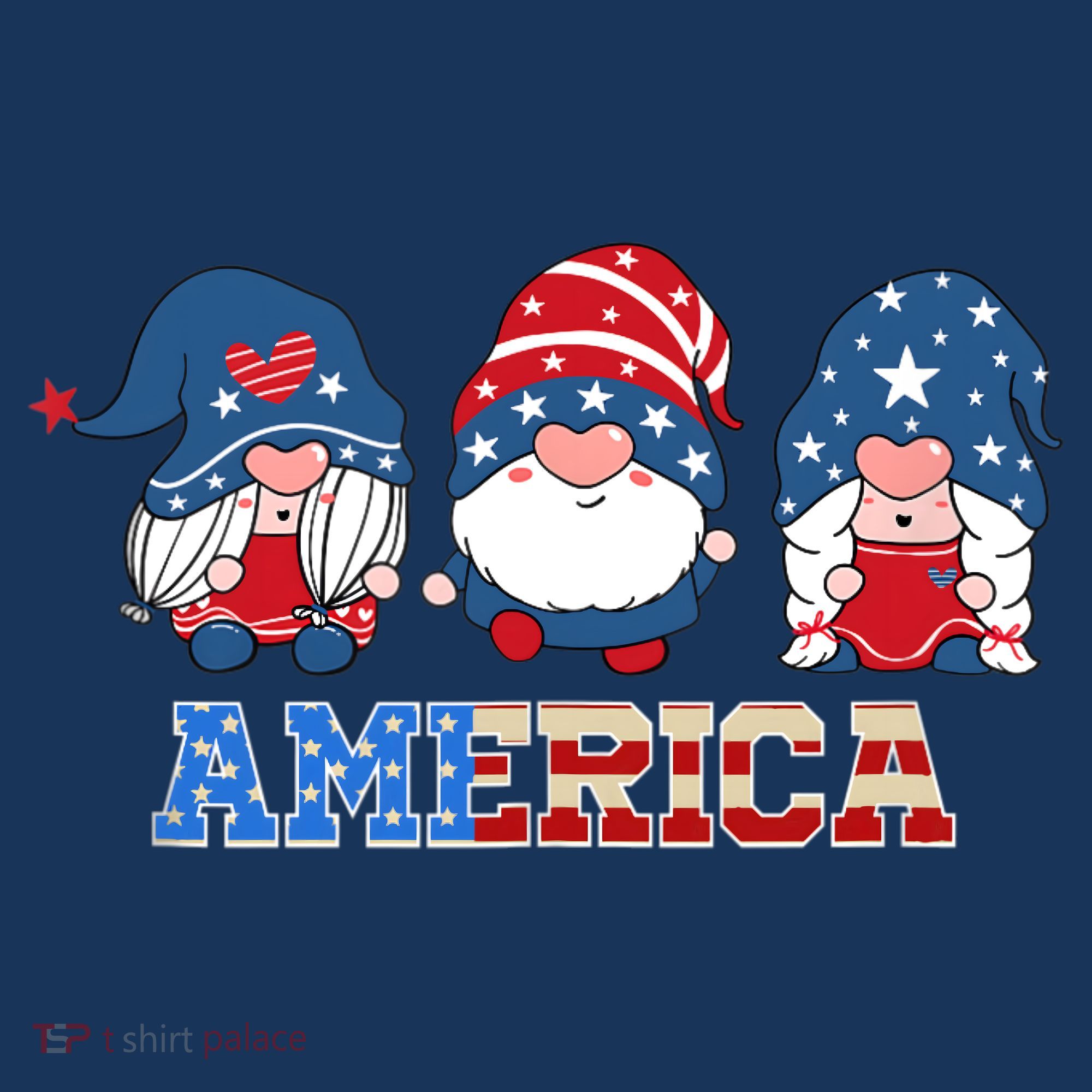 Patriotic Gnomes 4th Of July Funny Gnome Love American Flag Women's Hoodie