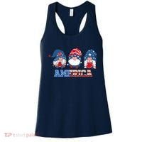 Patriotic Gnomes 4th Of July Funny Gnome Love American Flag Women's Tank Top thumb 0