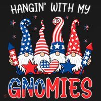 Patriotic Gnome 4th Of July Funny Hangin With My Gnomies Women's Hoodie thumb 2