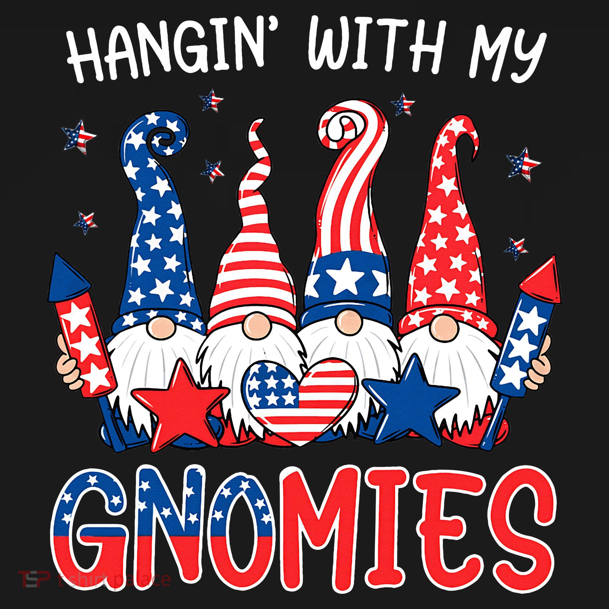Patriotic Gnome 4th Of July Funny Hangin With My Gnomies Mousepad
