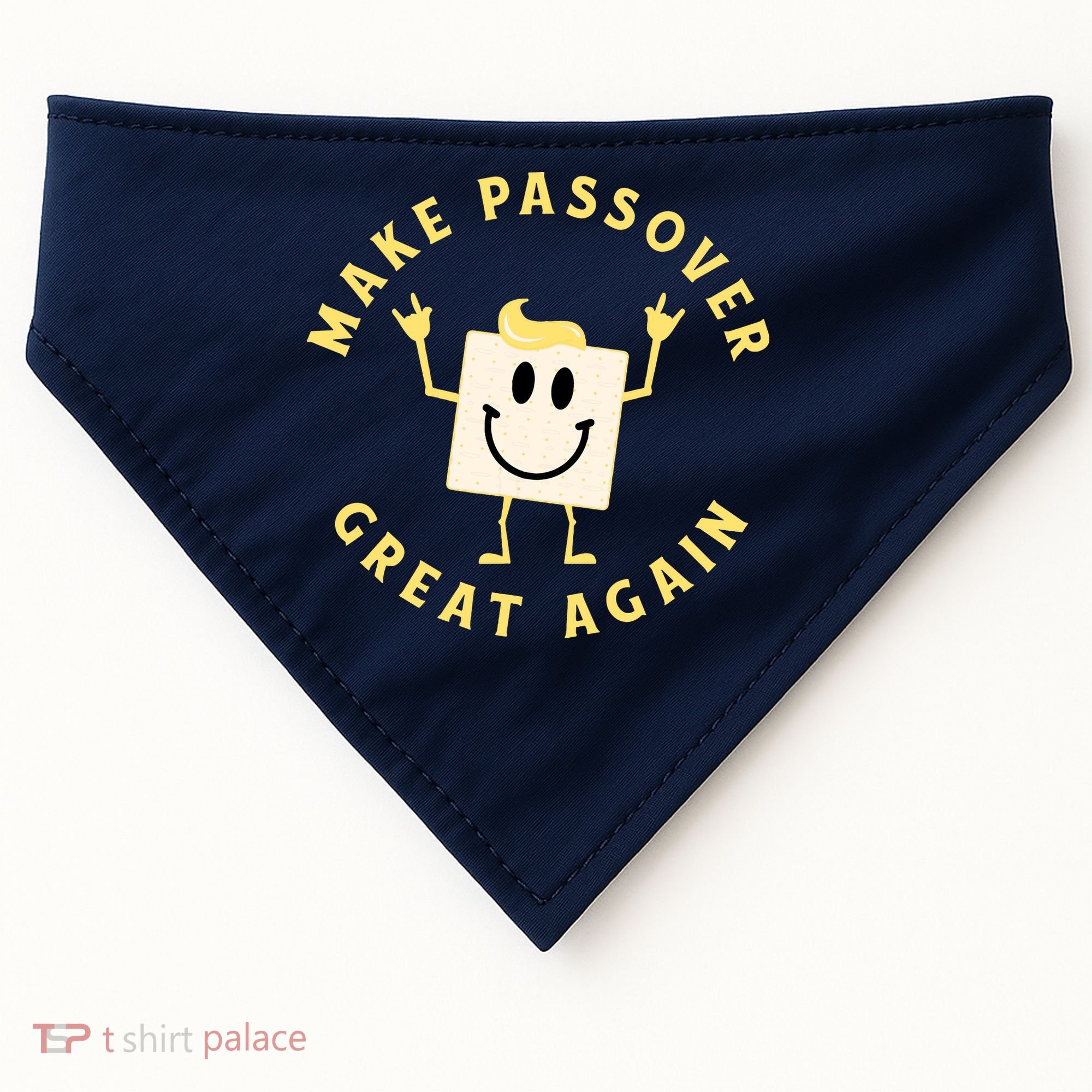Passover Great Again Funny Matzah Jewish USA-Made Doggie Bandana