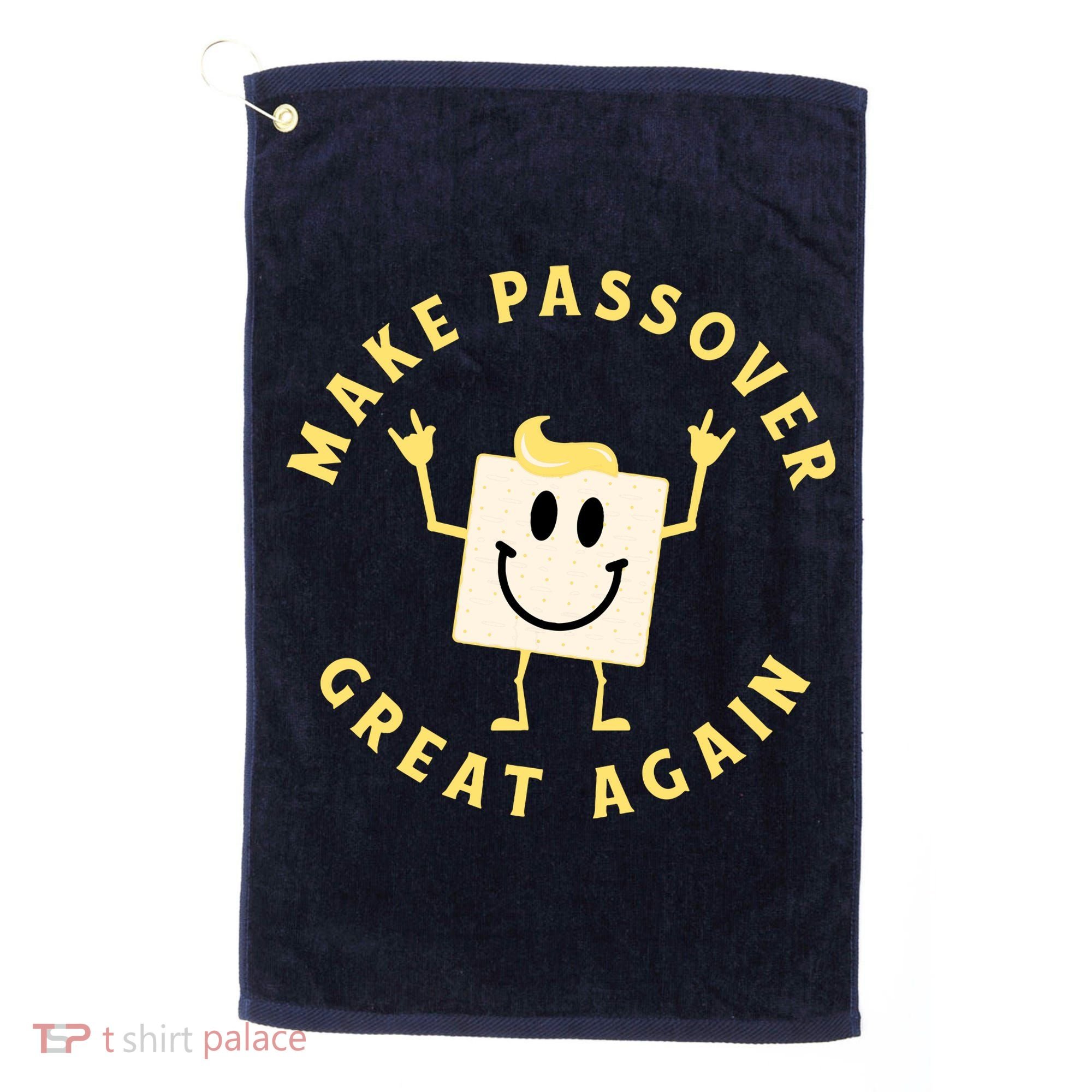 Passover Great Again Funny Matzah Jewish Golf Towel