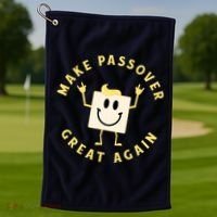 Passover Great Again Funny Matzah Jewish Golf Towel thumb 1