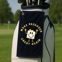 Passover Great Again Funny Matzah Jewish Golf Towel thumb 2