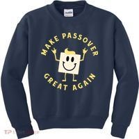 Passover Great Again Funny Matzah Jewish Kids Sweatshirt thumb 0