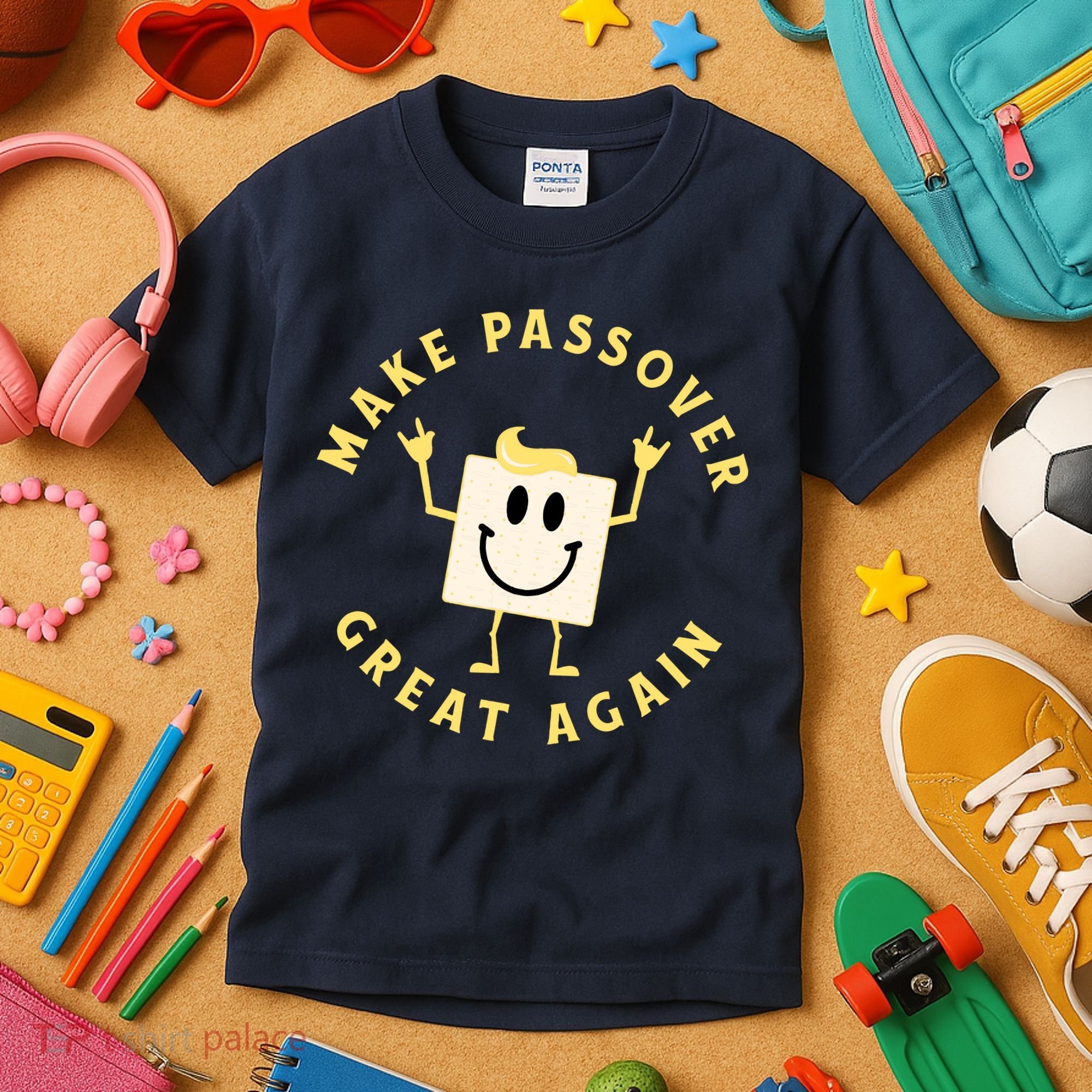 Passover Great Again Funny Matzah Jewish Kids T-Shirt