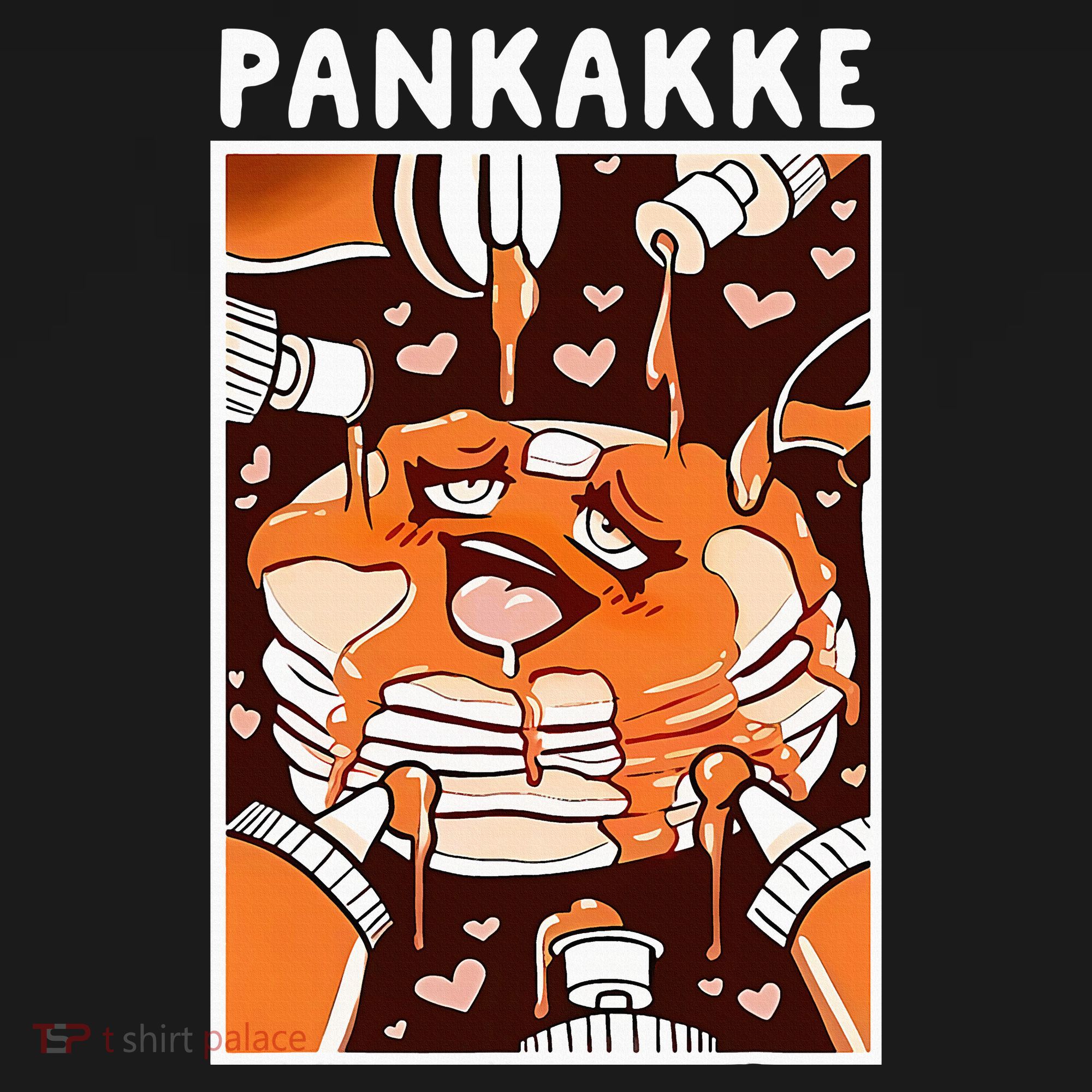 Pankakke Graphic Anime Funny Naughty Foodie Pun Pankakke Women's Hoodie