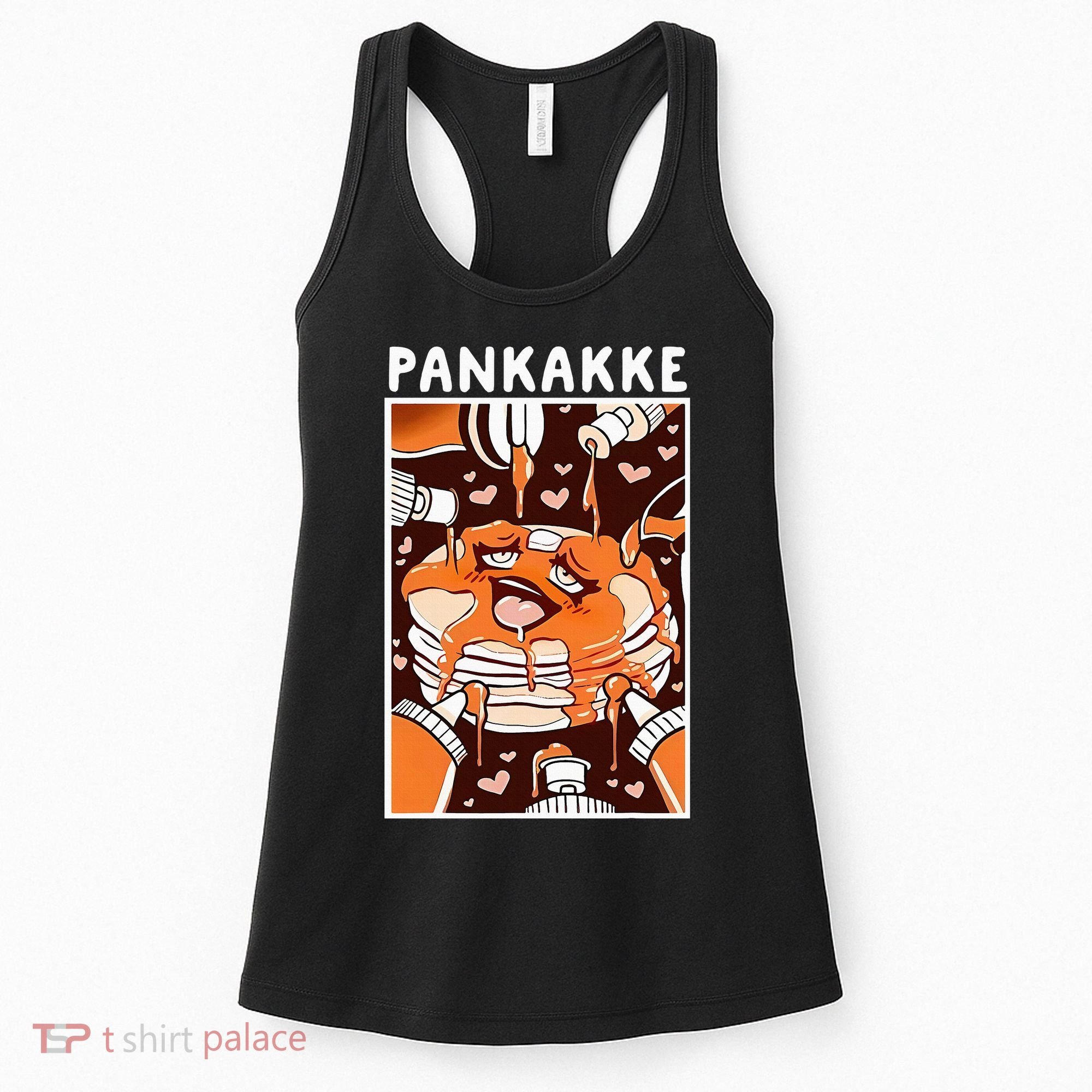 Pankakke Graphic Anime Funny Naughty Foodie Pun Pankakke Women's Tank Top