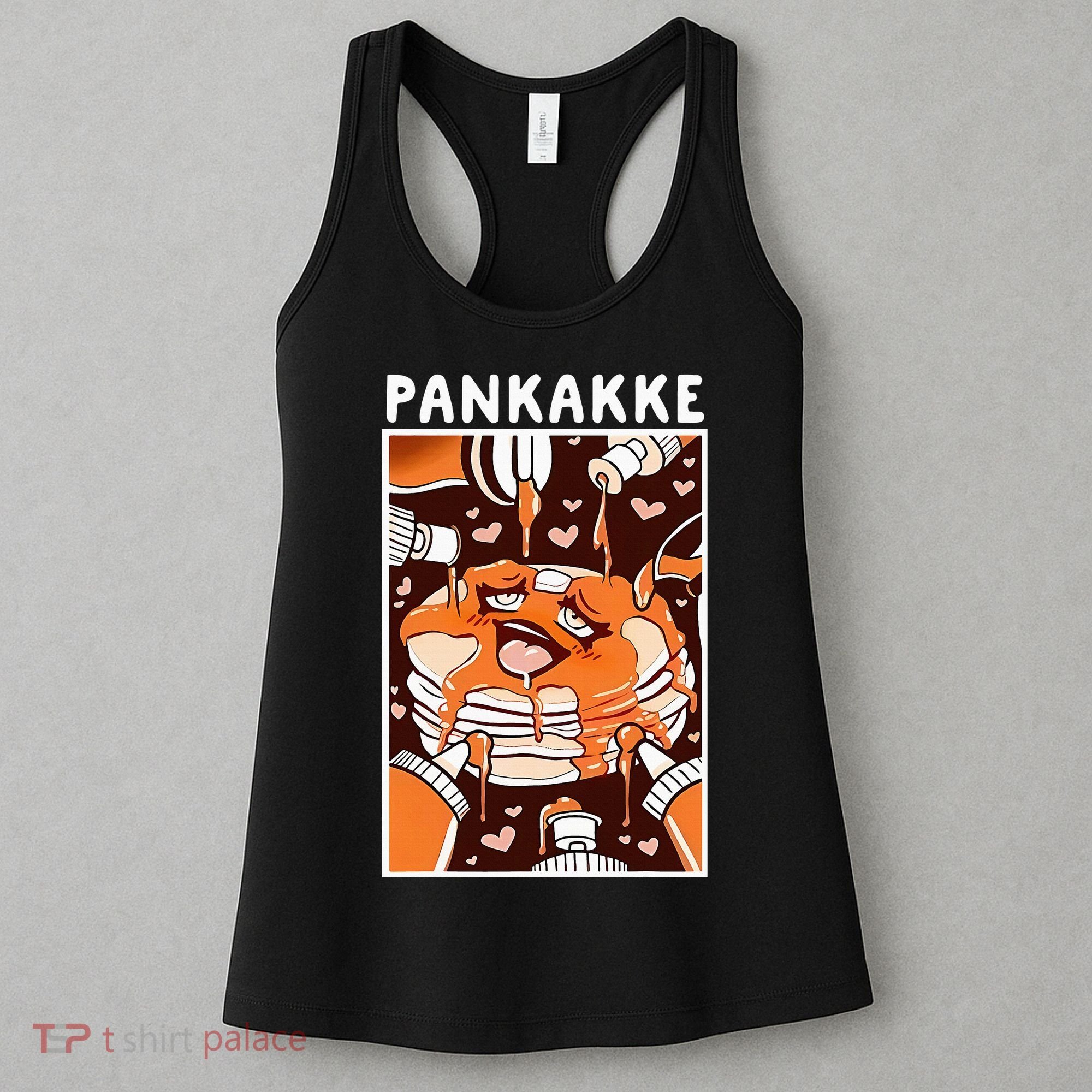 Pankakke Graphic Anime Funny Naughty Foodie Pun Pankakke Women's Tank Top