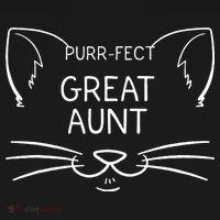 Purrfect Great Aunt Funny Cat Lover Greatauntie Kitty Owner Kids Sweatshirt thumb 2