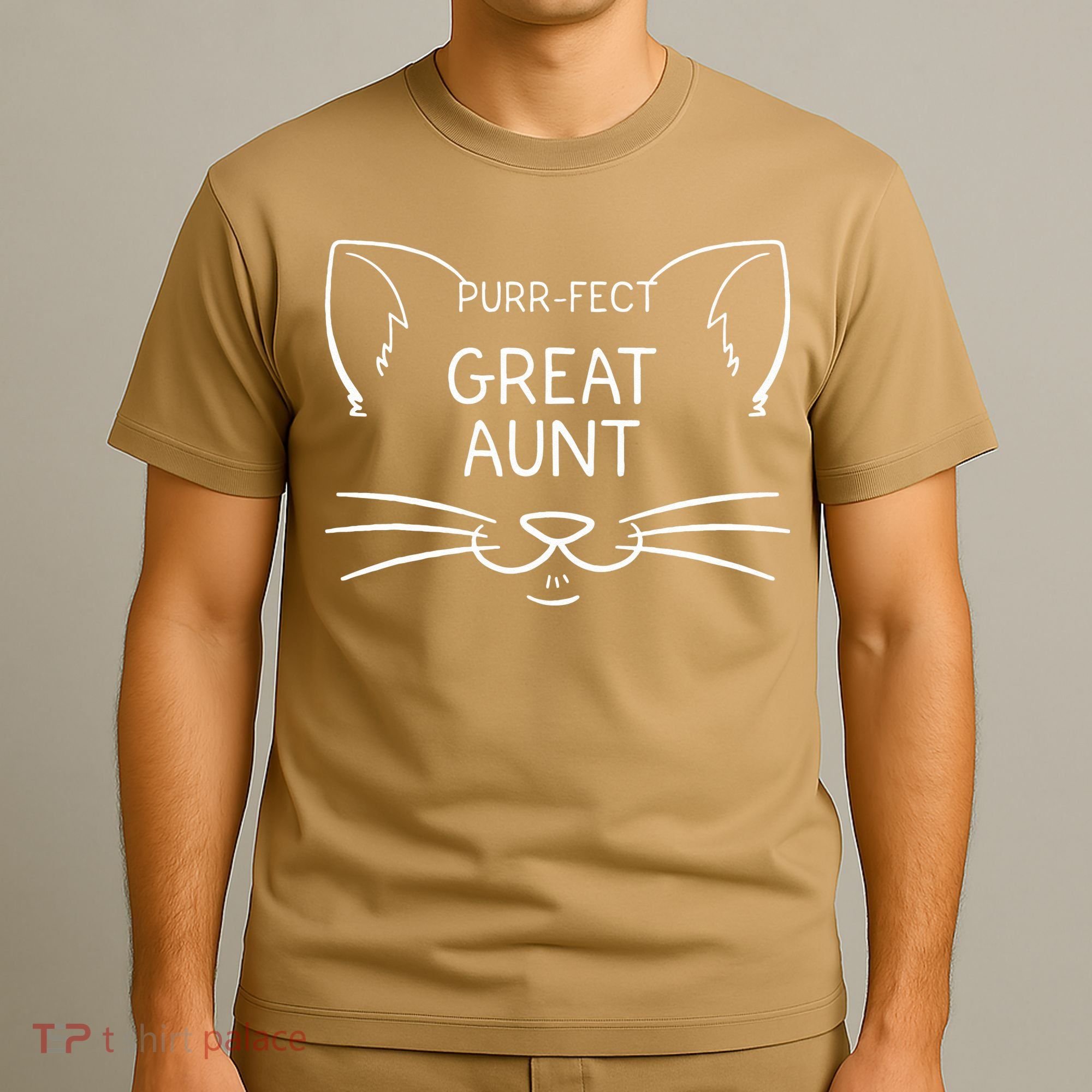 Purrfect Great Aunt Funny Cat Lover Greatauntie Kitty Owner T-Shirt