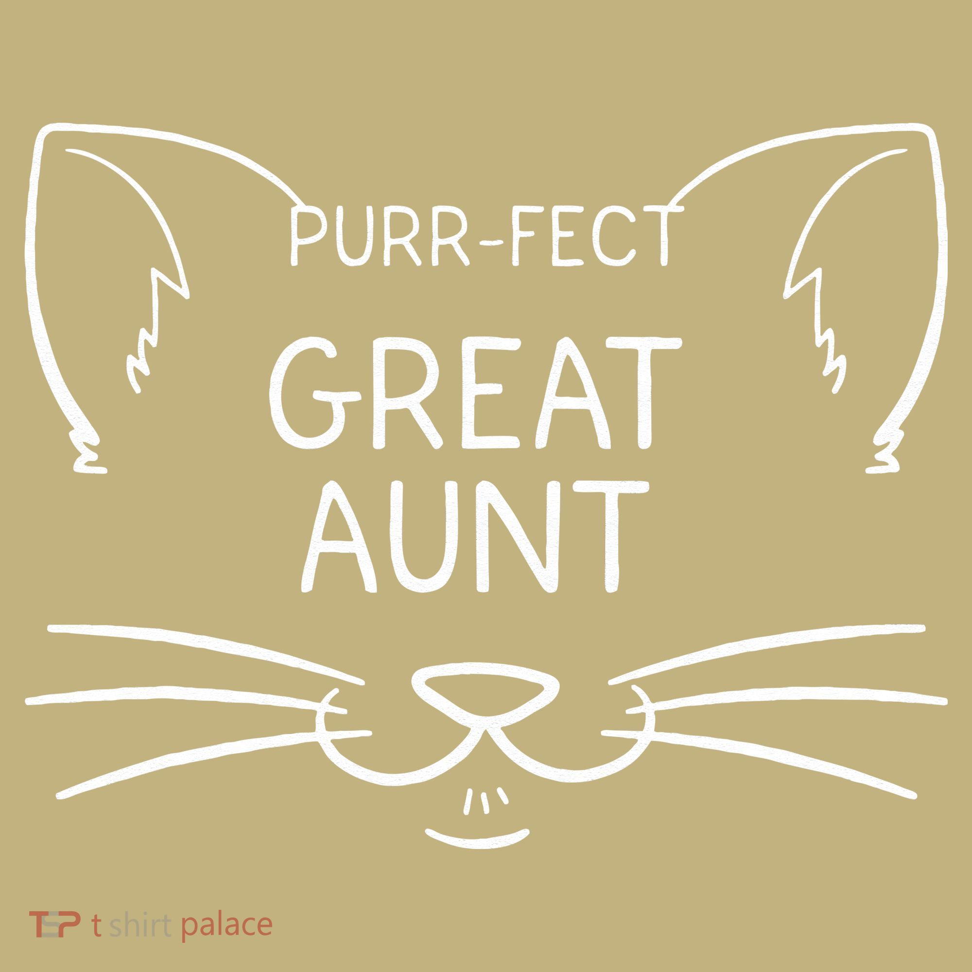 Purrfect Great Aunt Funny Cat Lover Greatauntie Kitty Owner T-Shirt