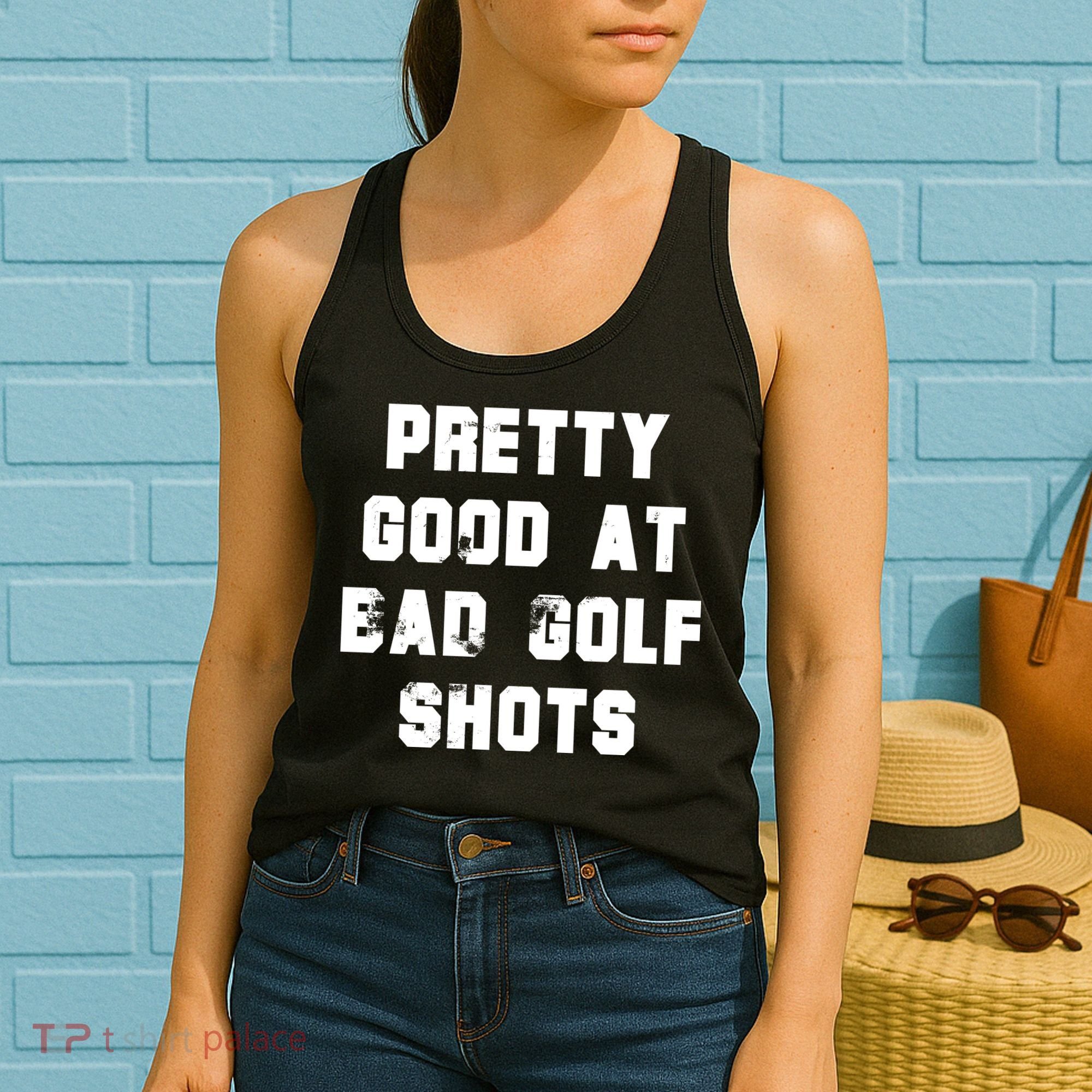 Pretty Good At Bad Golf Shots Women's Tank Top