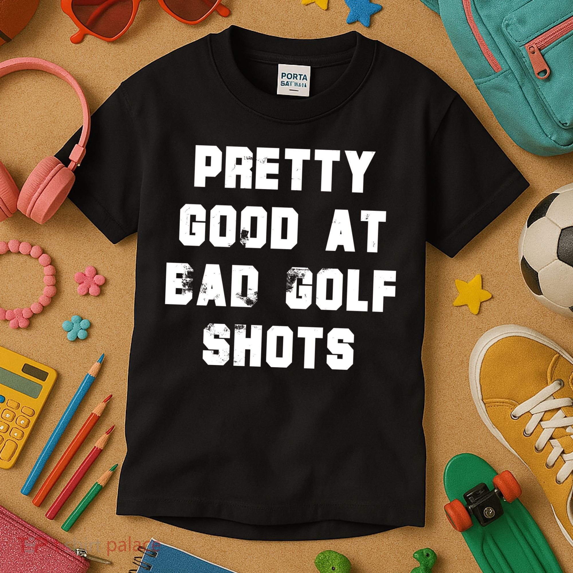 Pretty Good At Bad Golf Shots Kids T-Shirt