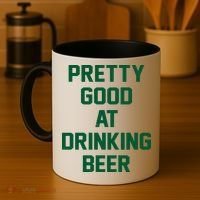 Pretty Good At Drinking Beer Festive Party Coffee Mug thumb 4