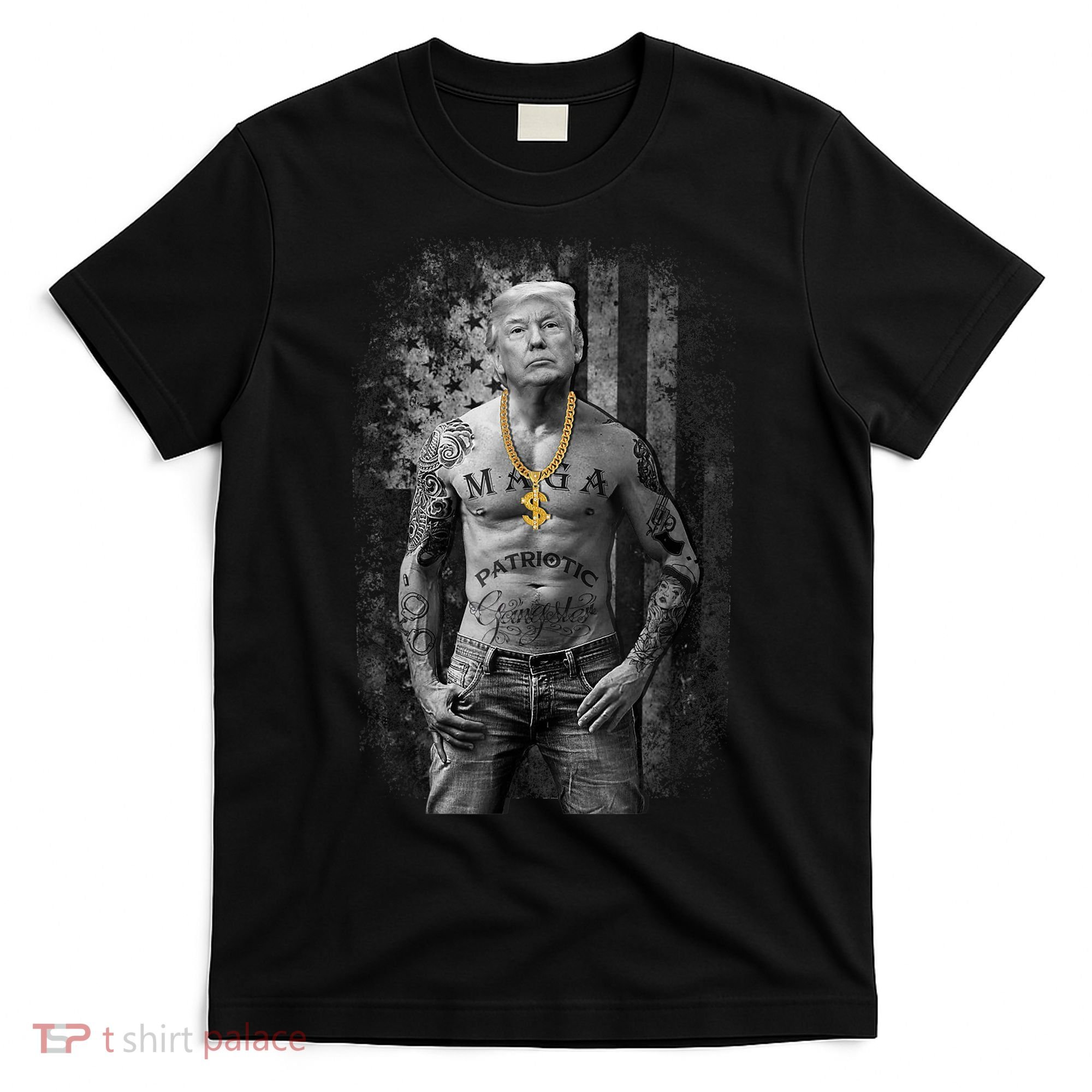 Patriotic Gangster Anti Liberal Pro Trump Republican Gifts T-Shirt