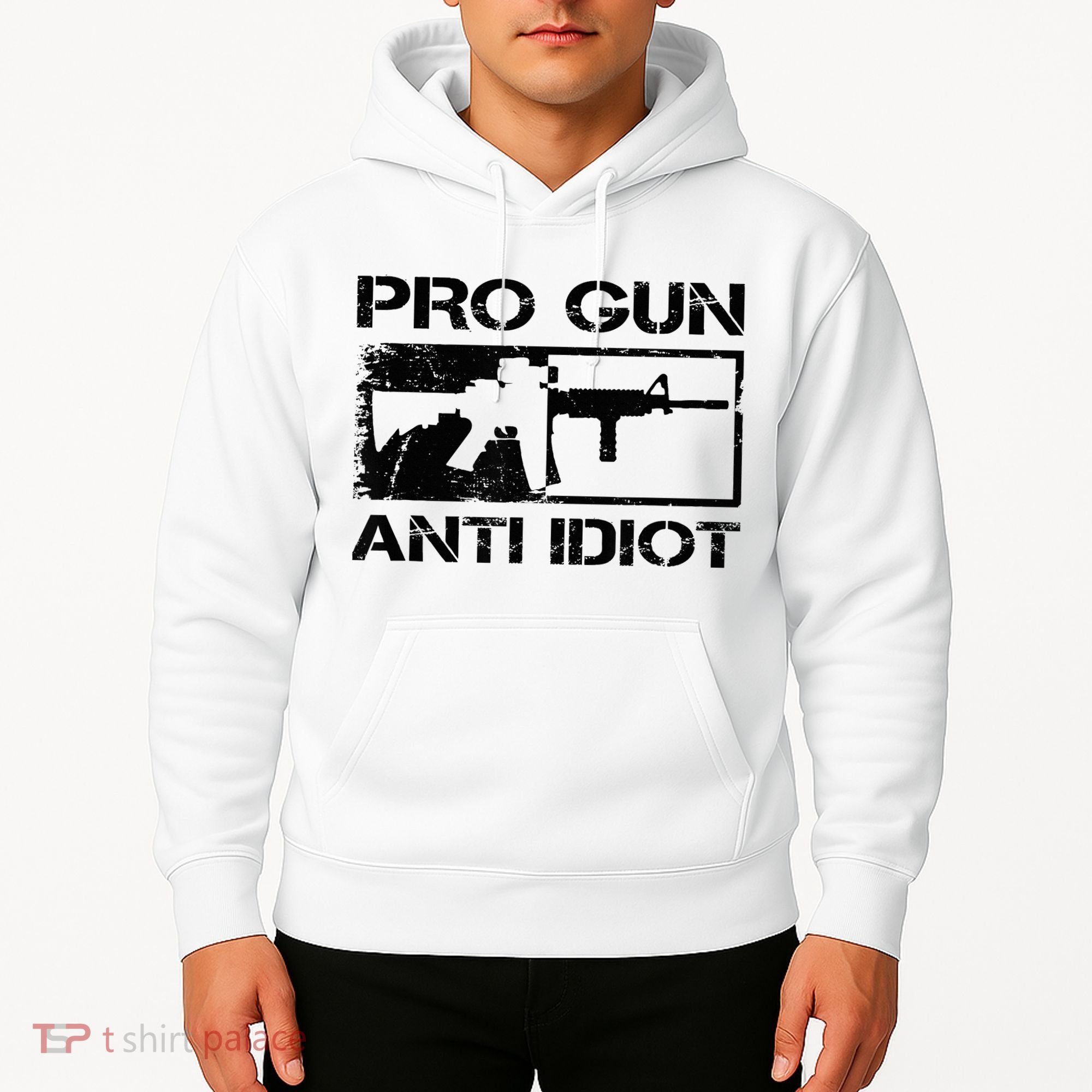 Pro Gun Anti Idiot 2nd Amendment Ar15 Rifle Gun Rights Hoodie