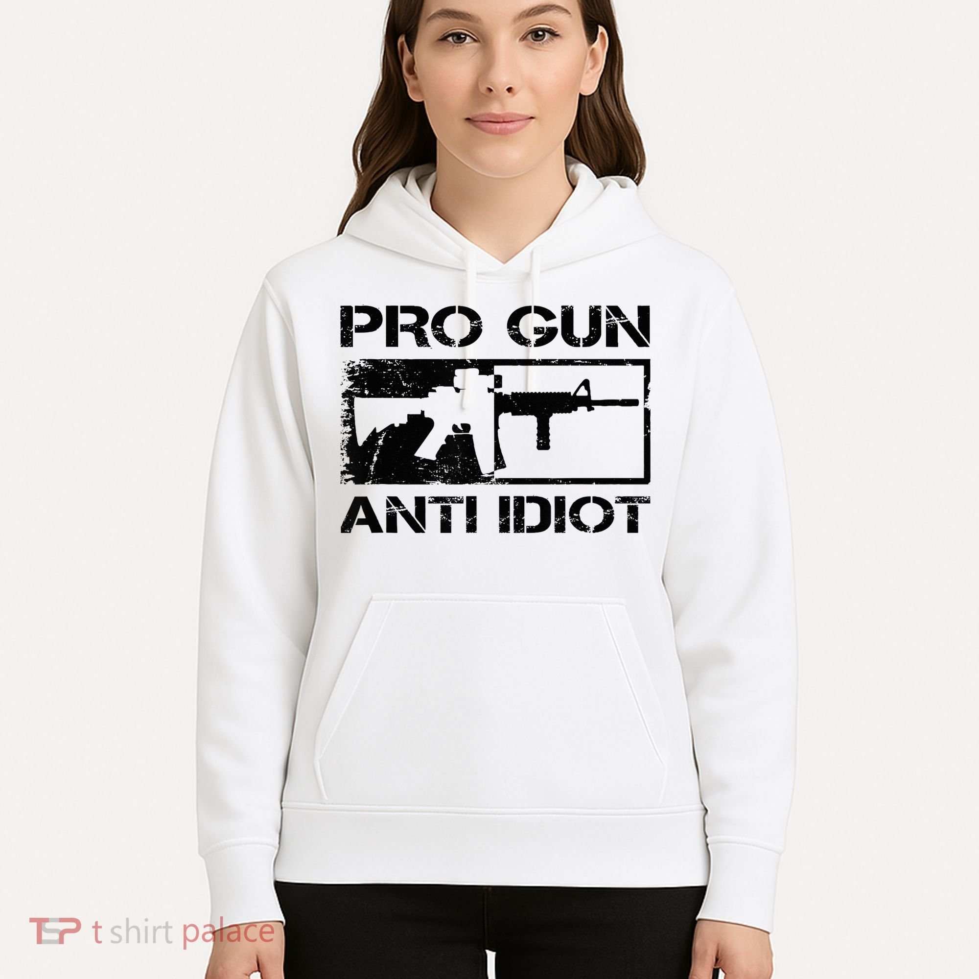 Pro Gun Anti Idiot 2nd Amendment Ar15 Rifle Gun Rights Hoodie
