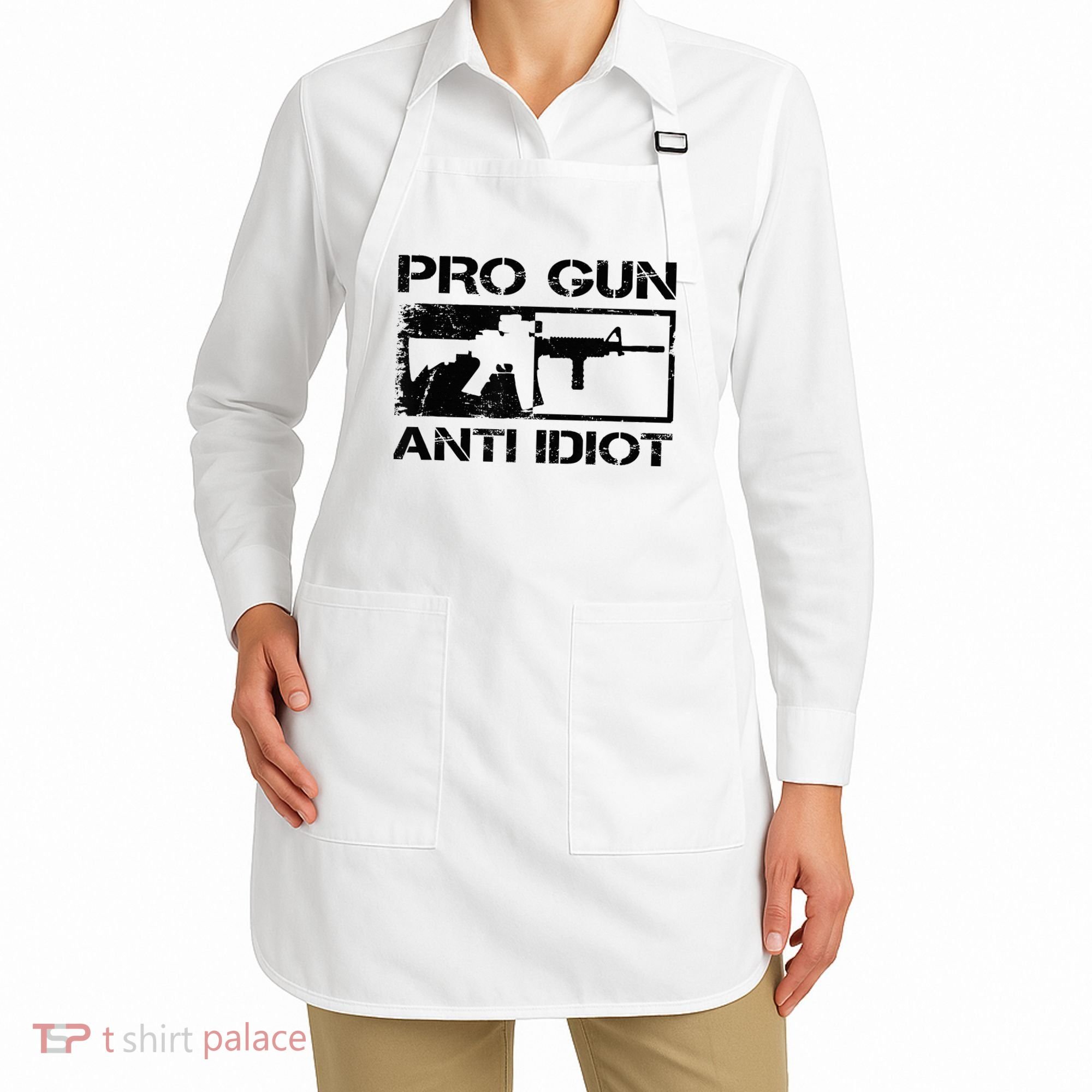 Pro Gun Anti Idiot 2nd Amendment Ar15 Rifle Gun Rights Apron