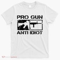 Pro Gun Anti Idiot 2nd Amendment Ar15 Rifle Gun Rights T-Shirt thumb 0