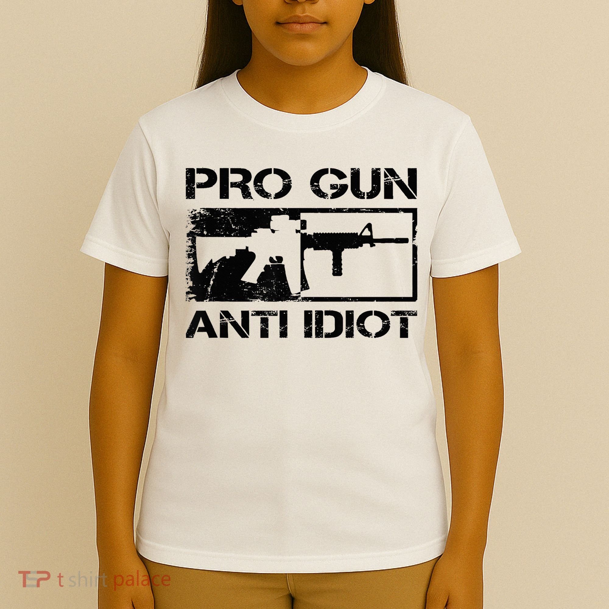 Pro Gun Anti Idiot 2nd Amendment Ar15 Rifle Gun Rights T-Shirt