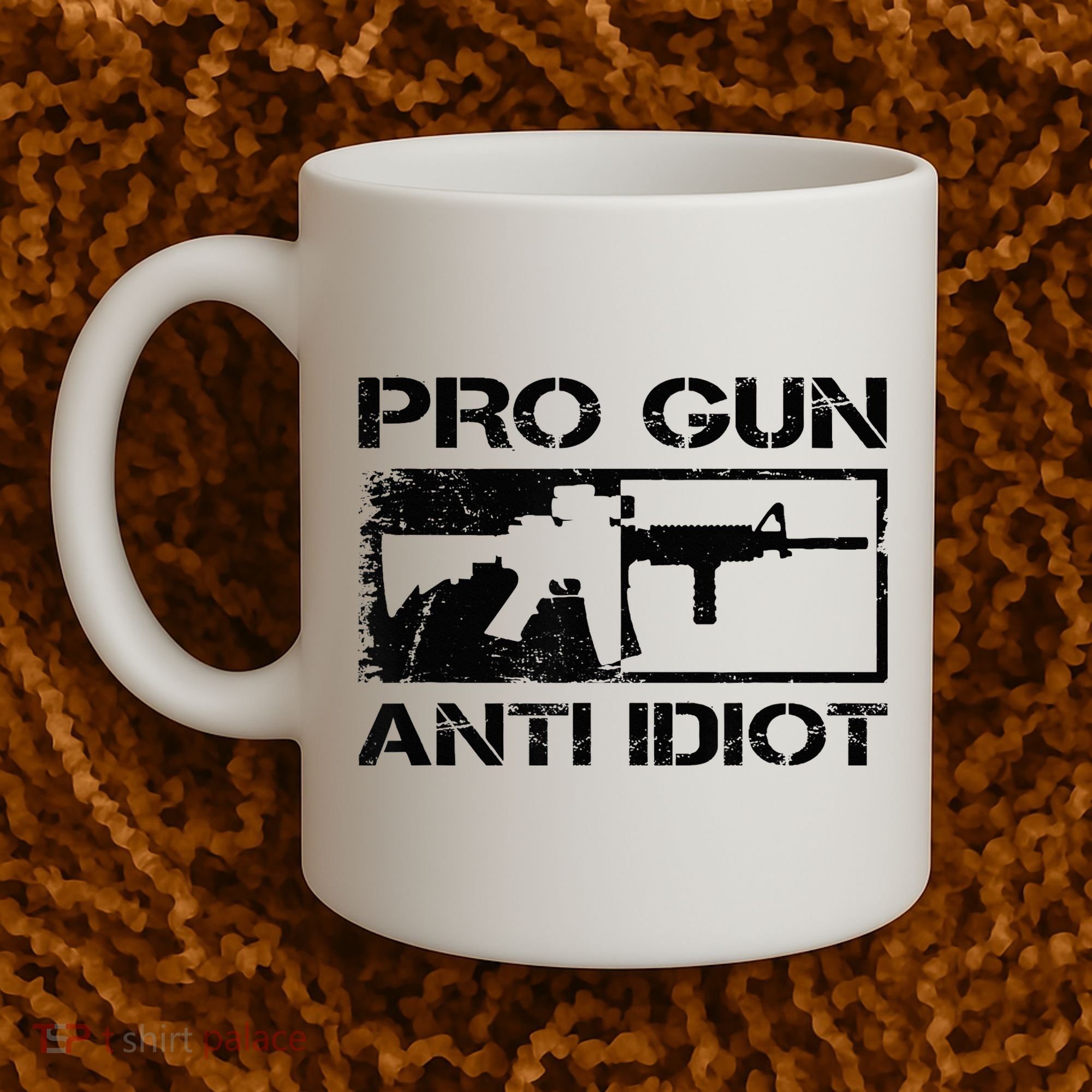 Pro Gun Anti Idiot 2nd Amendment Ar15 Rifle Gun Rights Coffee Mug