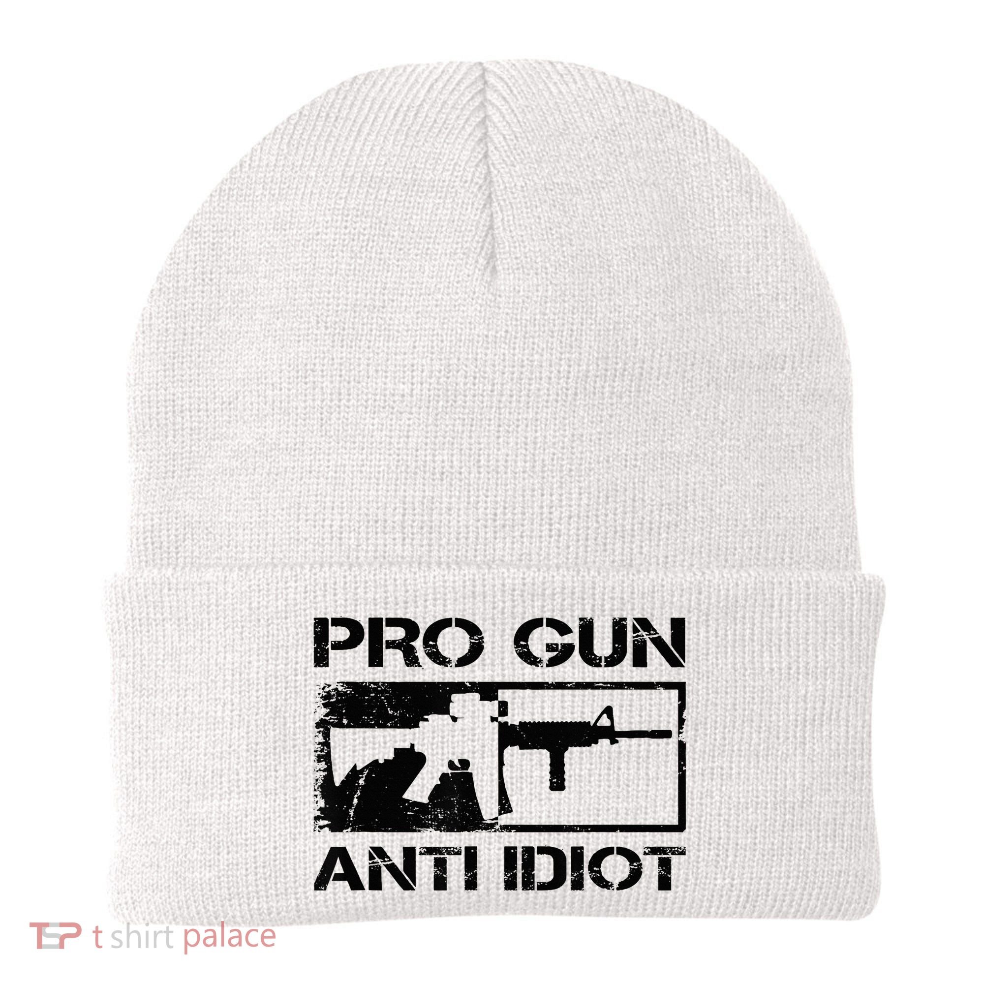 Pro Gun Anti Idiot 2nd Amendment Ar15 Rifle Gun Rights Beanie