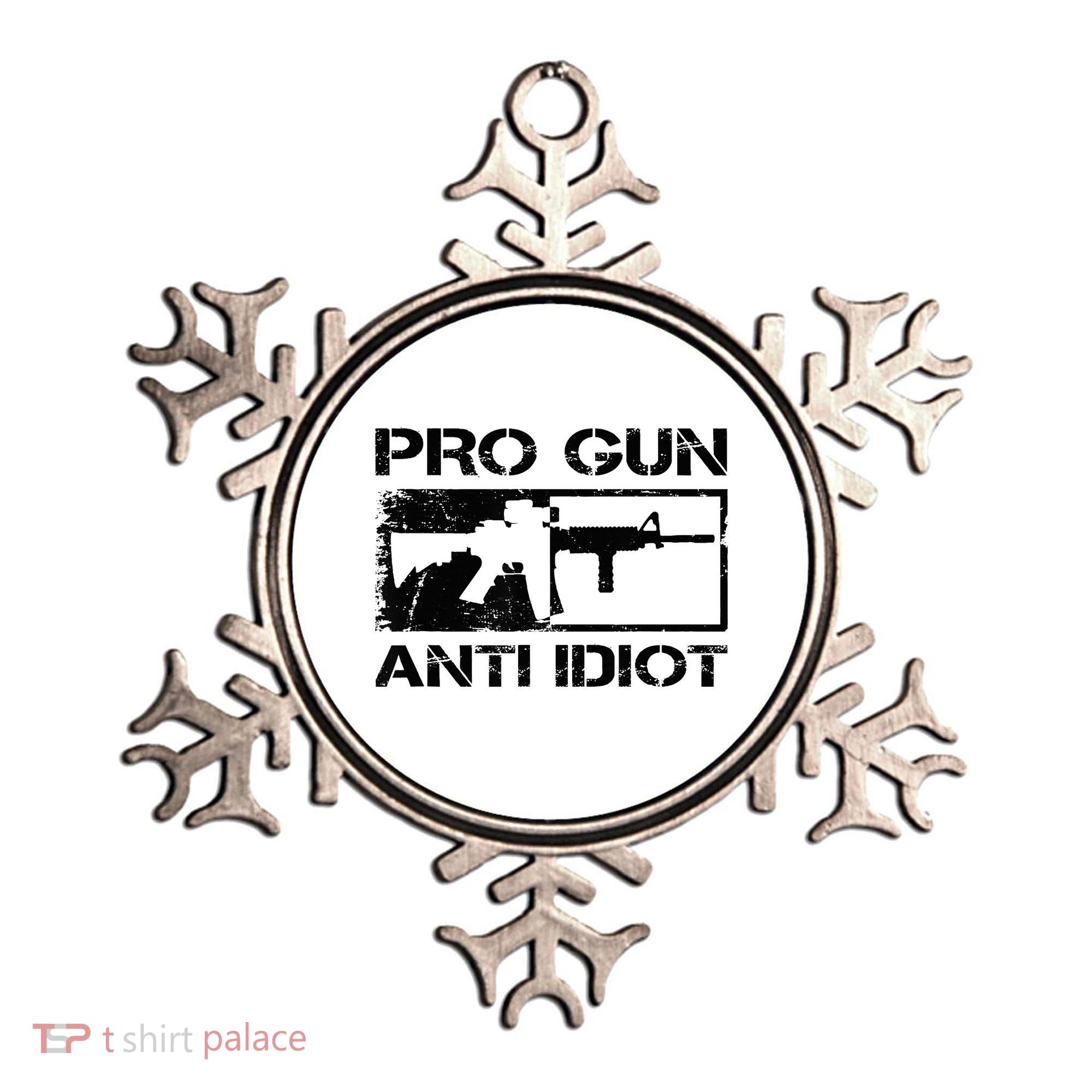 Pro Gun Anti Idiot 2nd Amendment Ar15 Rifle Gun Rights Ornament
