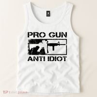 Pro Gun Anti Idiot 2nd Amendment Ar15 Rifle Gun Rights Tank Top thumb 2