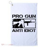 Pro Gun Anti Idiot 2nd Amendment Ar15 Rifle Gun Rights Golf Towel thumb 0