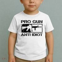 Pro Gun Anti Idiot 2nd Amendment Ar15 Rifle Gun Rights Toddler T-Shirt thumb 2