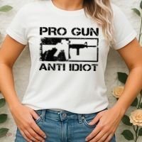 Pro Gun Anti Idiot 2nd Amendment Ar15 Rifle Gun Rights Women's T-Shirt thumb 2
