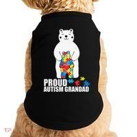 Proud Grandad Bear Autism Awareness Love Autistic Doggie Tank thumb 0