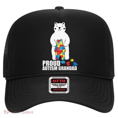 Proud Grandad Bear Autism Awareness Love Autistic Hat