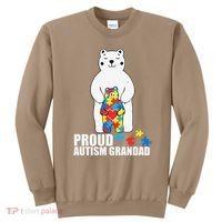 Proud Grandad Bear Autism Awareness Love Autistic Sweatshirt thumb 0