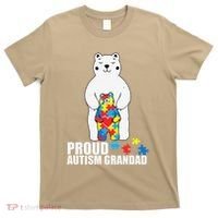 Proud Grandad Bear Autism Awareness Love Autistic T-Shirt thumb 0