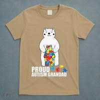 Proud Grandad Bear Autism Awareness Love Autistic T-Shirt thumb 5