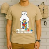 Proud Grandad Bear Autism Awareness Love Autistic T-Shirt thumb 6