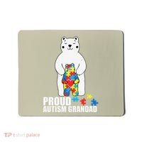 Proud Grandad Bear Autism Awareness Love Autistic Mousepad thumb 0
