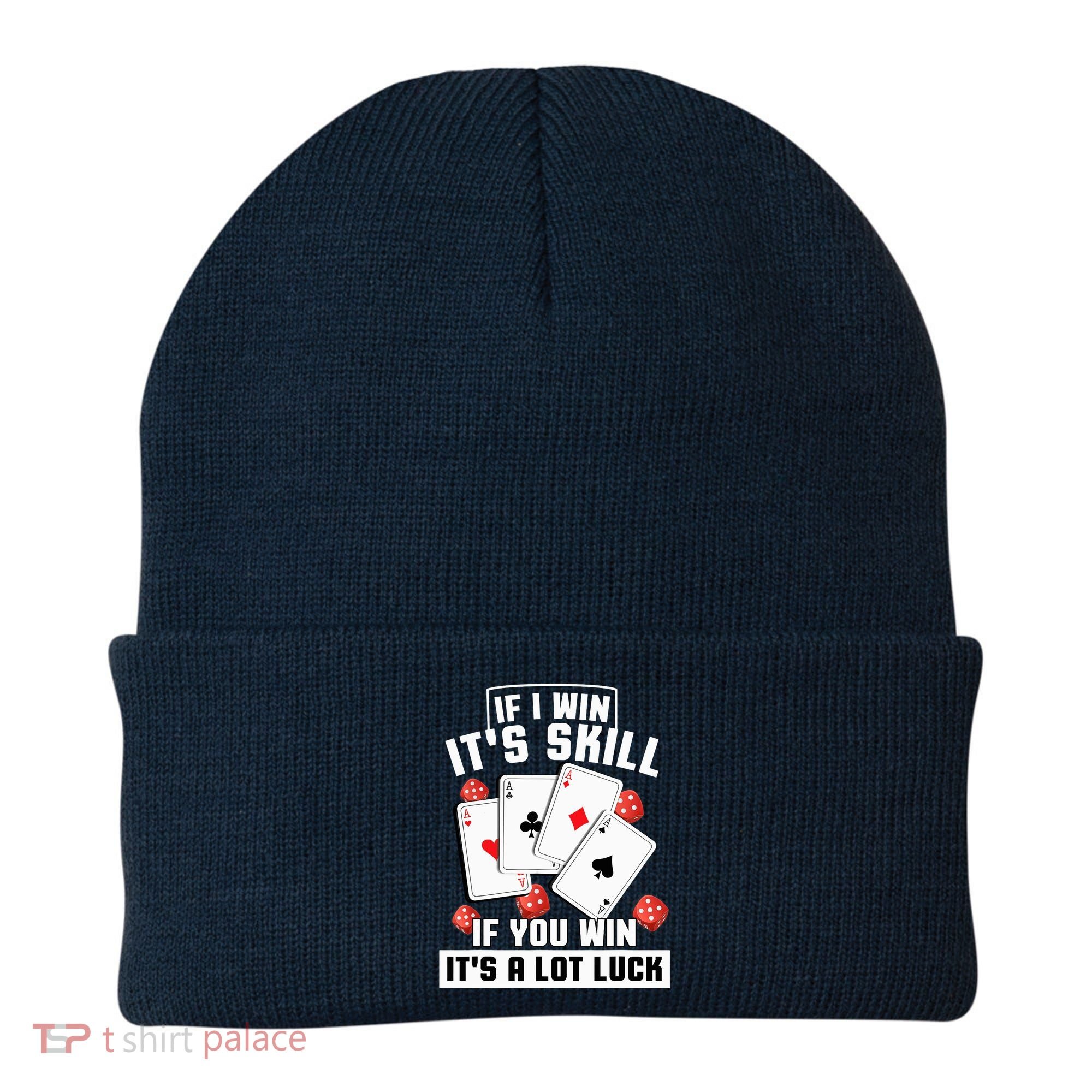 Poker Gifts Blackjack Jackpot Gambling Casino Player Beanie